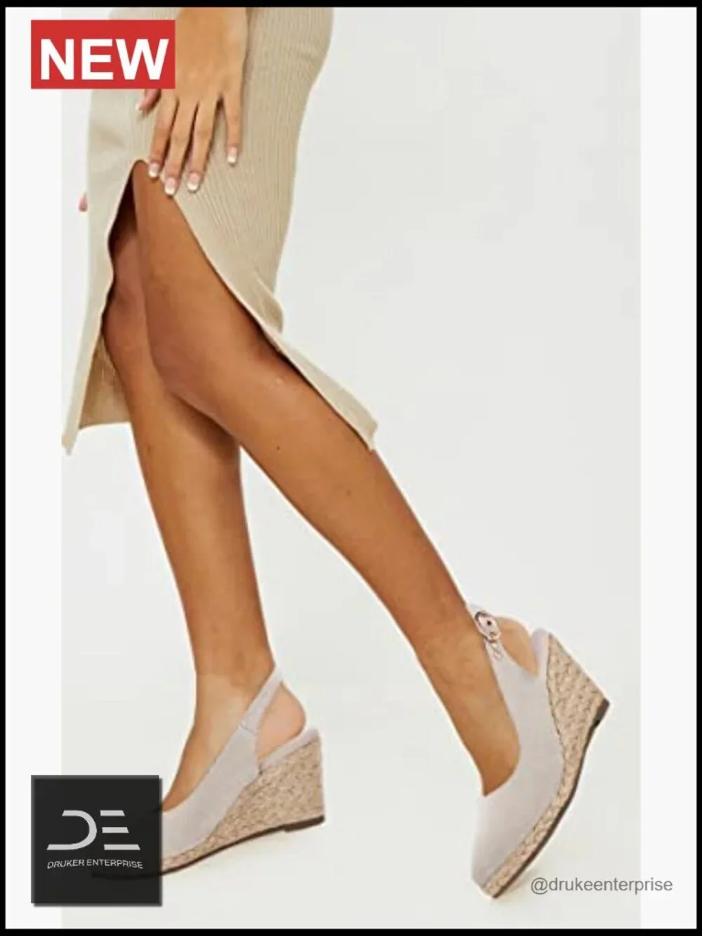 Women's Espadrille Wedge Sandals Closed Toe Slingback Buckle Strap Canvas